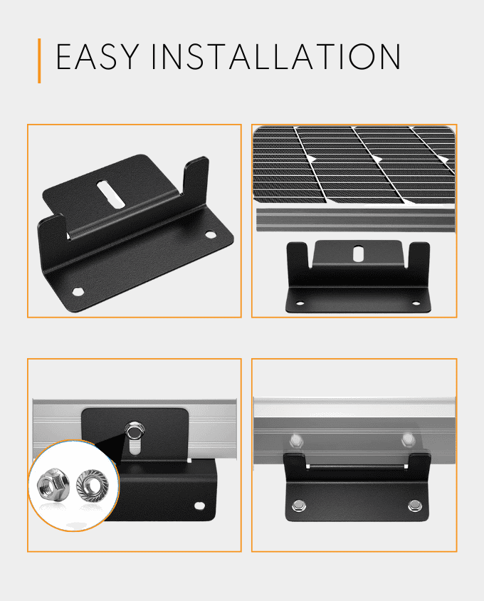 how to install 4 piece aluminium mounts