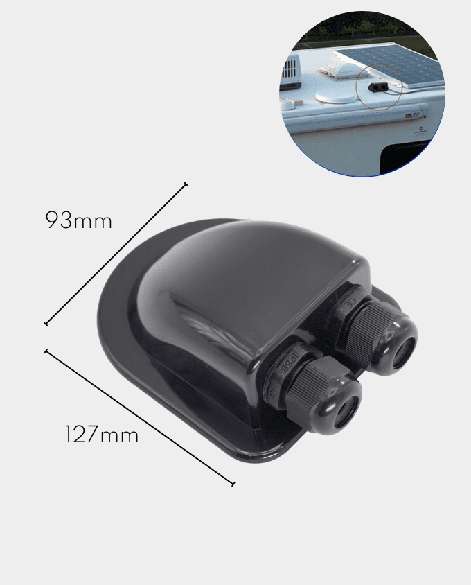 Dual Cable Entry Gland (Black) - Image 3