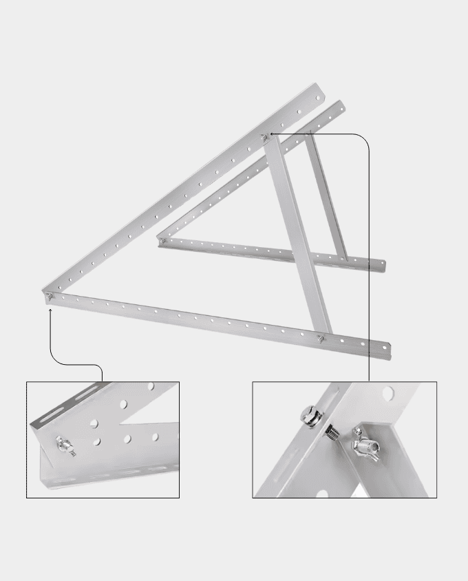 Adjustable Solar Panel Tilt Mounting Bracket with Foldable Tilt Legs - Image 5
