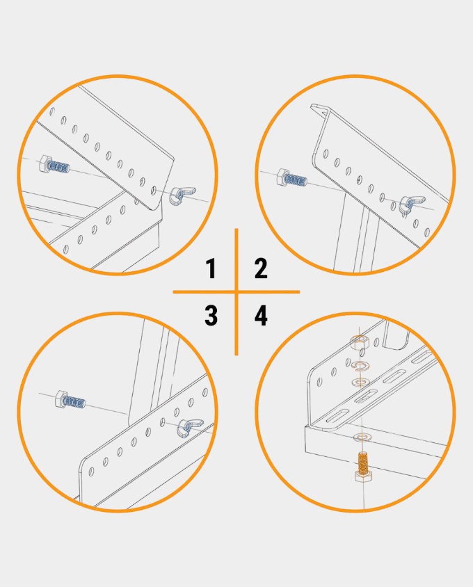 Adjustable Solar Panel Tilt Mounting Bracket with Foldable Tilt Legs - Image 4