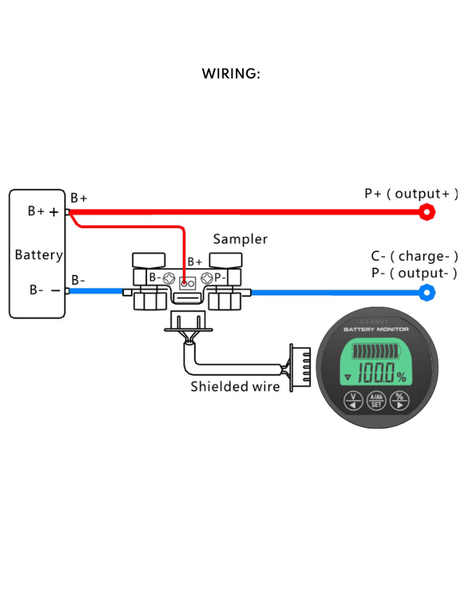 Battery Monitor and Shunt With Bluetooth 500A 12V/24V/48V - Image 4