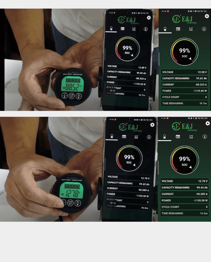 Battery Monitor and Shunt With Bluetooth 500A 12V/24V/48V - Image 5