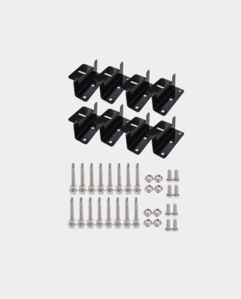 8x Aluminium Metal "Z" Mounting Bracket | Black
