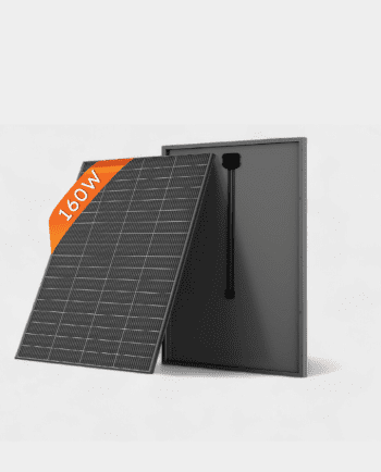 160W N-Type TOPCon Solar Panel 12V All-Black