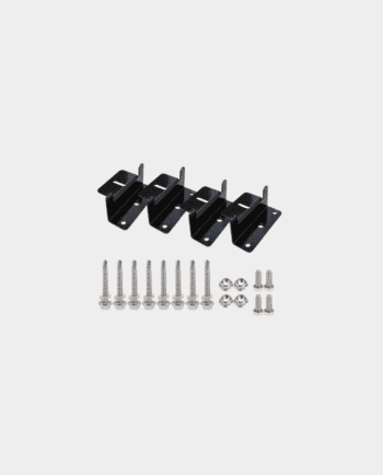 4x Aluminium Metal "Z" Mounting Bracket | Black