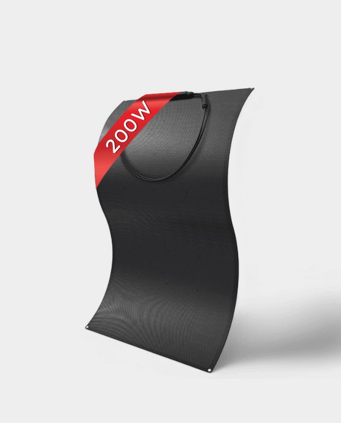 200W Flexible HPBC Solar Panel 12V All-Black