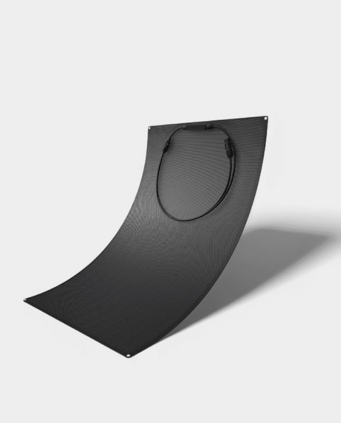 200W Flexible HPBC Solar Panel 12V All-Black - Image 2